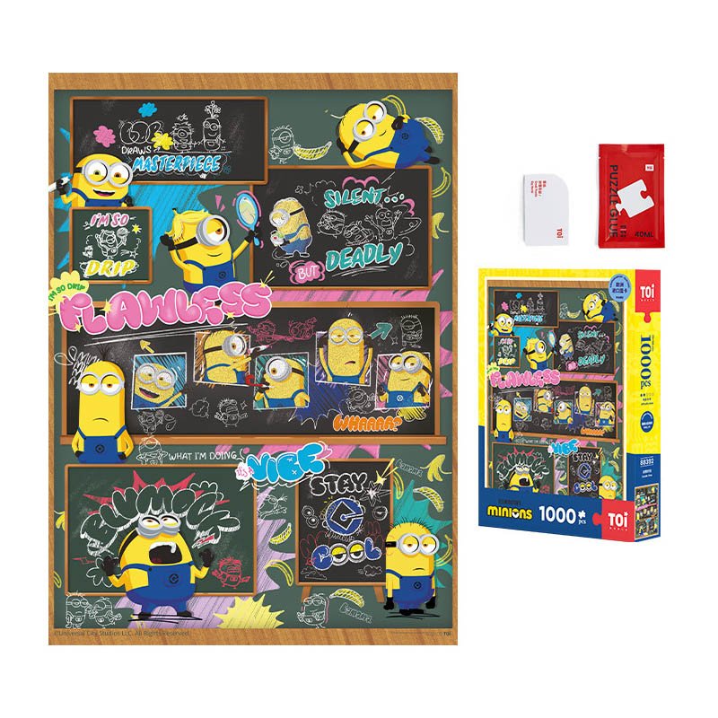 Toi-1000pcs Jigsaw Puzzle-Minions-Doodle Time