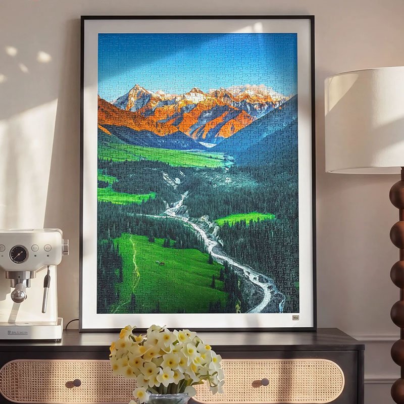 Toi Photo Puzzle-Xiata Golden Mountain (1) Toi-1000pcs Photo Jigsaw Puzzle-Xiata Golden Mountain