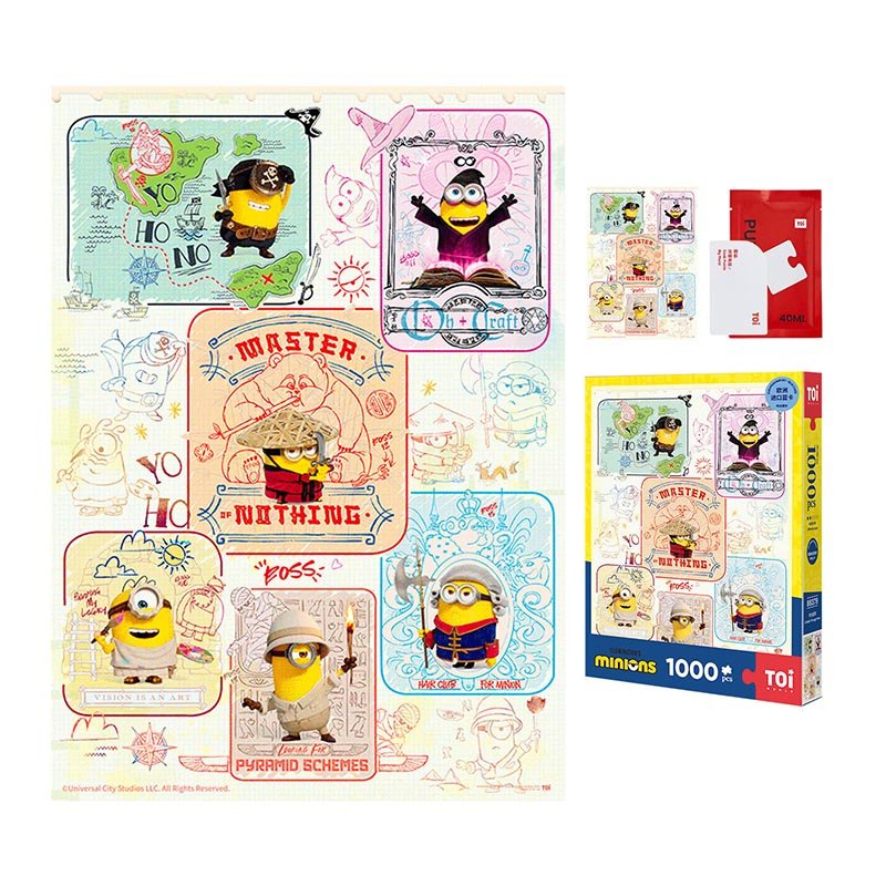 Toi-1000pcs Jigsaw Puzzle-Minions-Sketch of Time