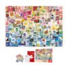 Toi-1000pcs Jigsaw Puzzle-Stamps Through the Myriad Views