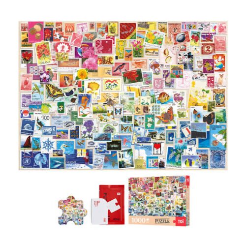 Toi-1000pcs Jigsaw Puzzle-Stamps Through the Myriad Views