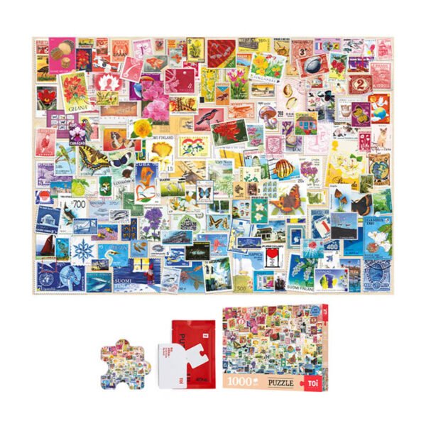Toi-1000pcs Jigsaw Puzzle-Stamps Through the Myriad Views