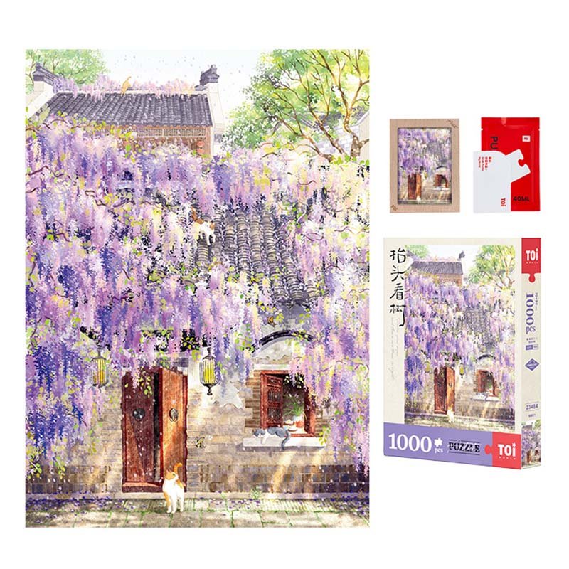 Toi Puzzle-Under the Wisteria Toi-1000pcs Jigsaw Puzzle-Under the Wisteria