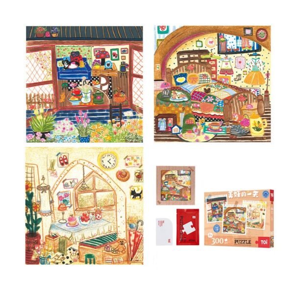 Toi-300pcs*3 Boxes Jigsaw Puzzle-Wonderful Day