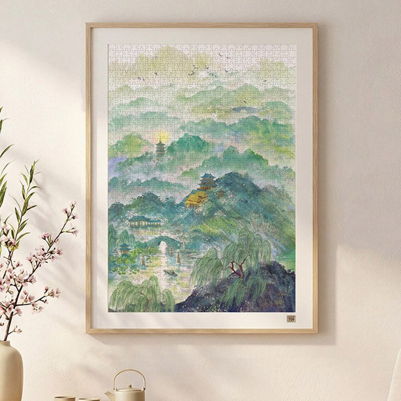 Toi-1000pcs Jigsaw Puzzle-Ten Scenes of West Lake