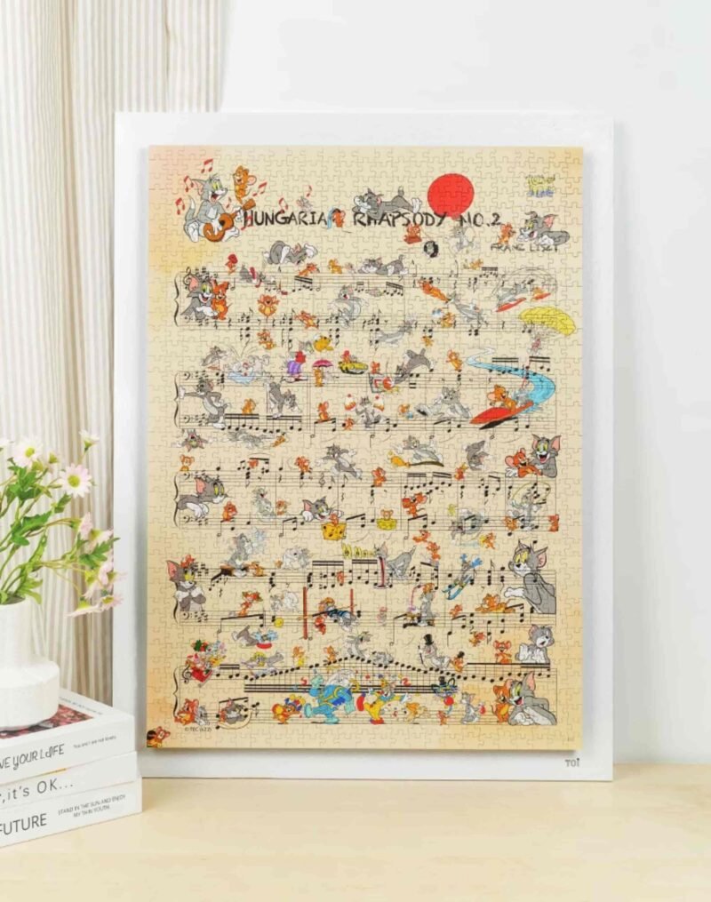Toi-1000pcs Jigsaw Puzzle-Tom and Jerry Hungarian Rhapsody No.2