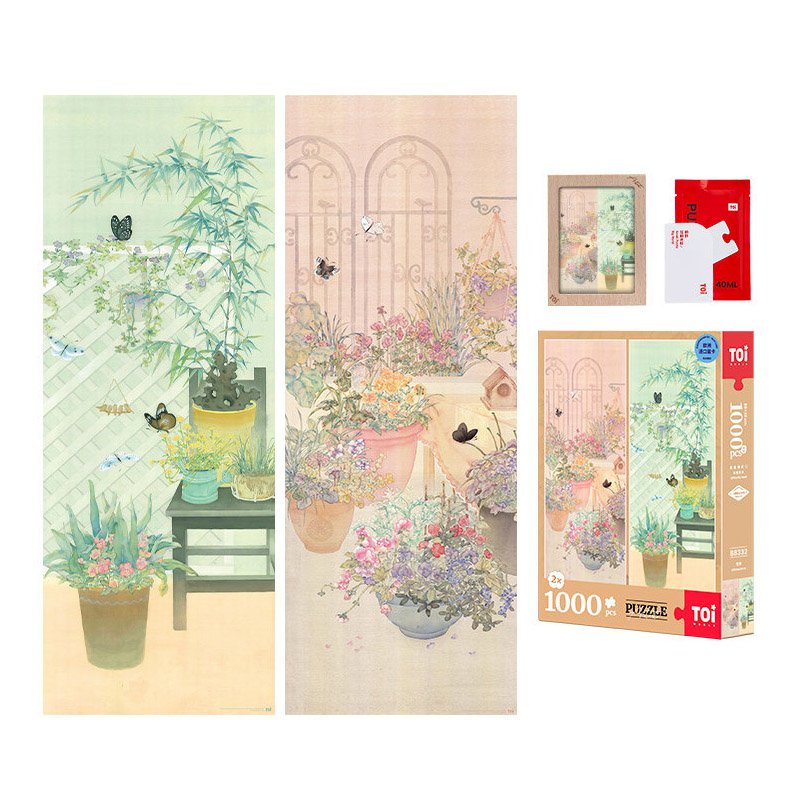 Toi-1000pcs*2 Boxes Jigsaw Puzzle-The Beauty of Flowers