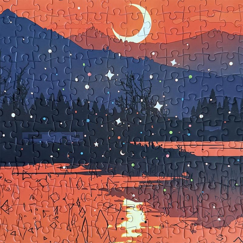 TuTuDingDang-500pcs Puzzle-Lotus Remnants at Sunset