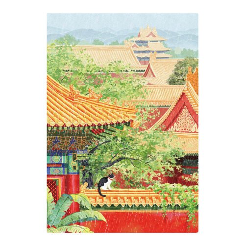 TuTuDingDang-1000 Piece-Watching the Rain at Jinque Pavilion