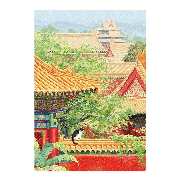 TuTuDingDang-1000 Piece-Watching the Rain at Jinque Pavilion