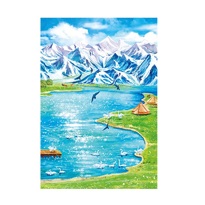 Vinlaa-300 Piece Puzzle-Cloud-dwelling Blue Lake