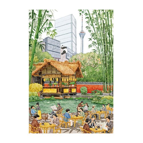 Vinlaa-300 Piece Puzzle-Leisurely Tea in Tianfu