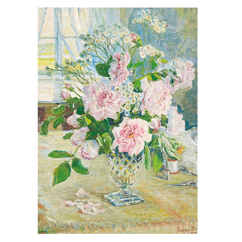 Vinlaa 500 Piece Puzzle-Wild Rose Bouquet Vinlaa-500pcs Jigsaw Puzzle-Wild Rose Bouquet