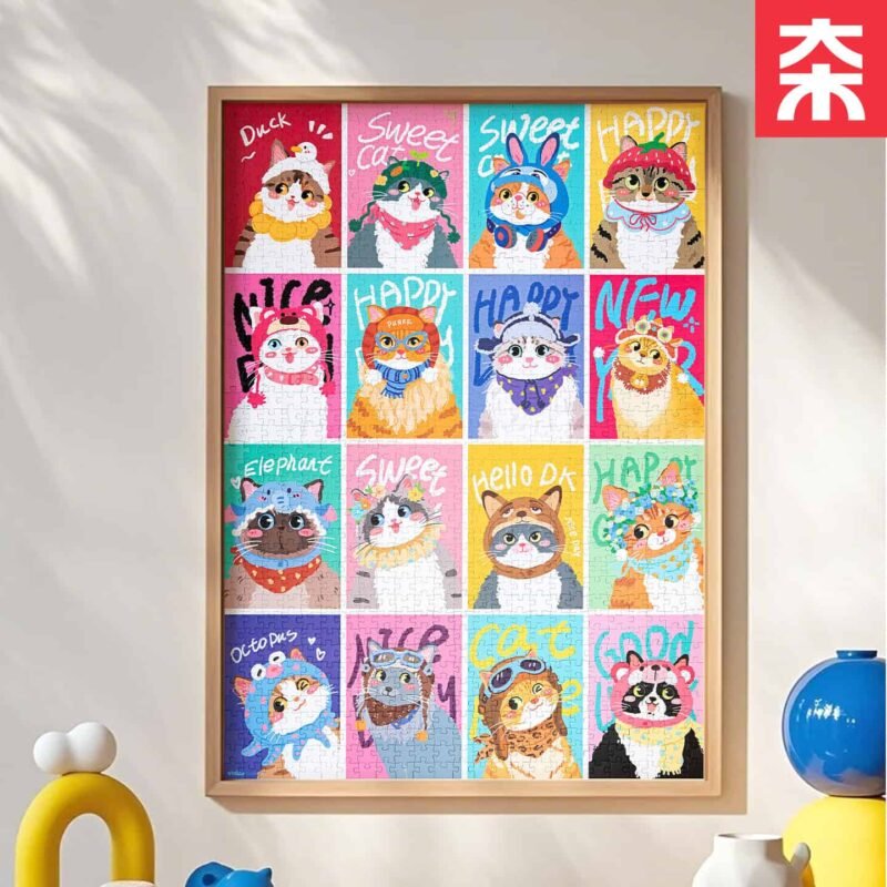 Vinlaa-Kitty Snapshots (1) Vinlaa-1000pcs Jigsaw Puzzle-Kitty Snapshots