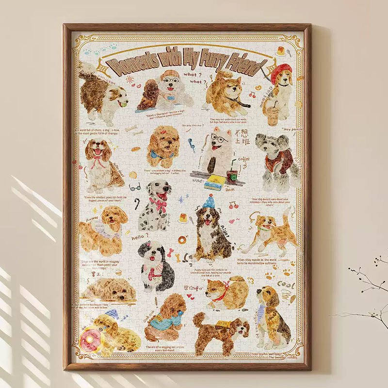 Vinlaa-Moments with My Furry Friend-1000 Piece Puzzle