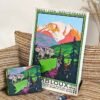 Vintage Poster Series Puzzle-Combloux (1) Seren Art-1000pcs Vintage Poster Series Puzzle-Combloux
