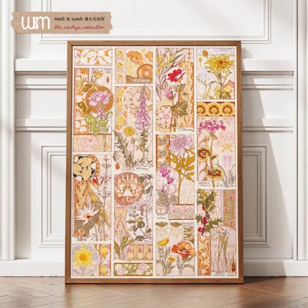 Watch Match-1000pcs Jigsaw Puzzle-Floral Folio