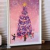 ZhiJianManXing-Purple Christmas-500pcs Double Side Jigsaw Puzzle