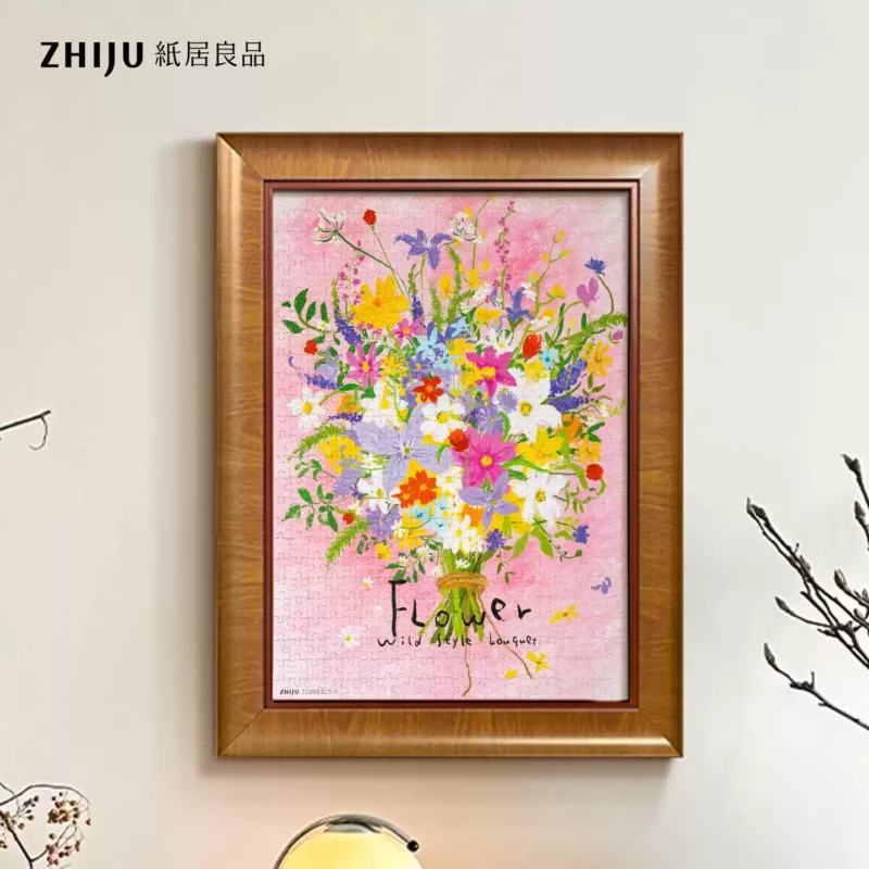 Zhiju Puzzle-A Bouquet Meant For You (1) Zhiju-500pcs Jigsaw Puzzle-A Bouquet Meant For You