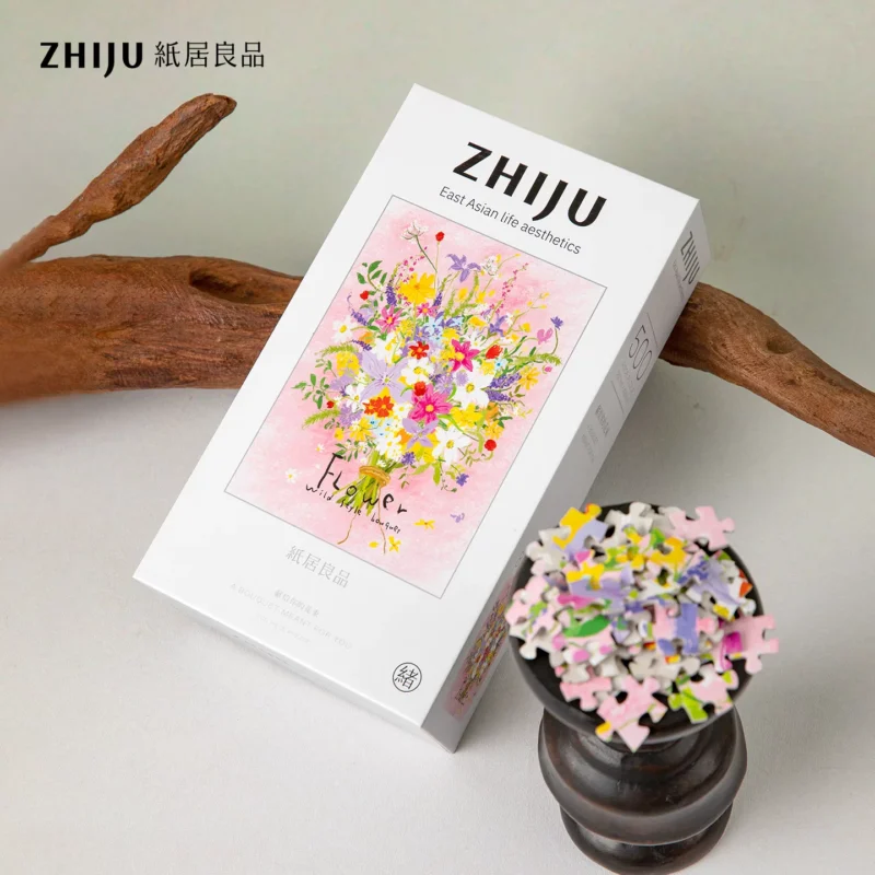 Zhiju Puzzle-A Bouquet Meant For You (2) Zhiju-500pcs Jigsaw Puzzle-A Bouquet Meant For You