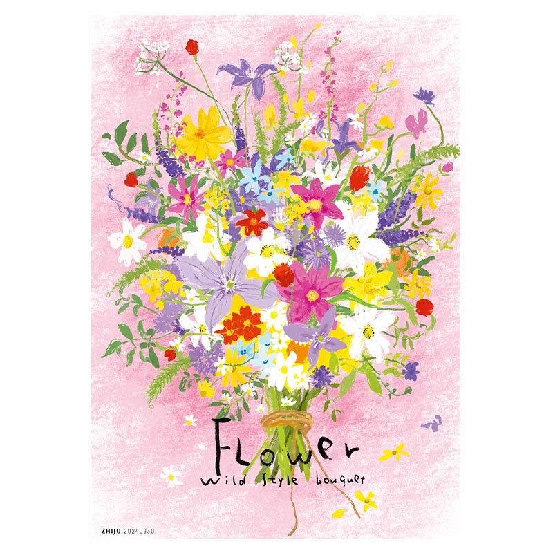 Zhiju Puzzle-A Bouquet Meant For You (3) Zhiju-500pcs Jigsaw Puzzle-A Bouquet Meant For You