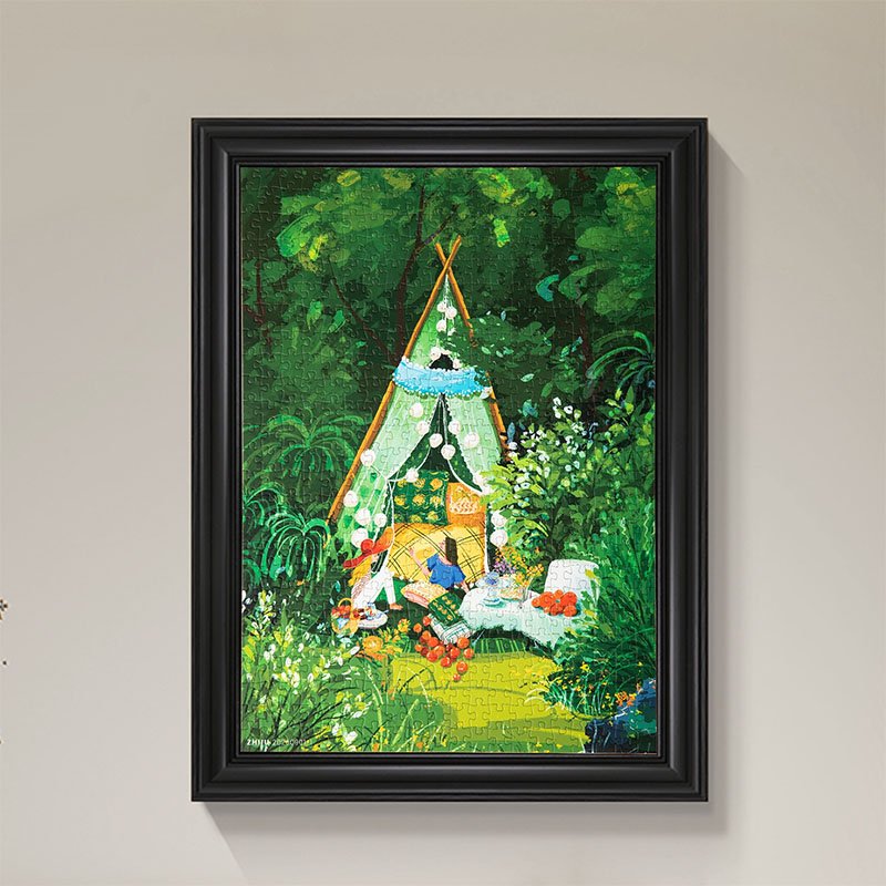 Zhiju Puzzle-A Rest In Forest (2) Zhiju-500pcs Jigsaw Puzzle-A Rest In Forest
