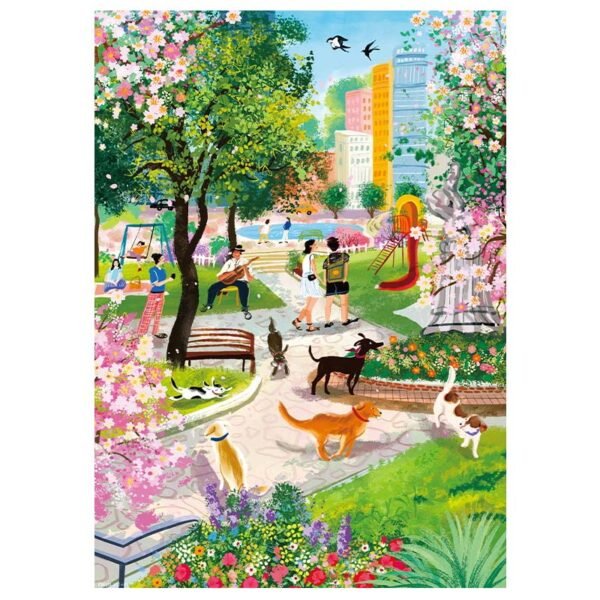 Zhiju-1000 Piece Puzzle-Cute Pet Park
