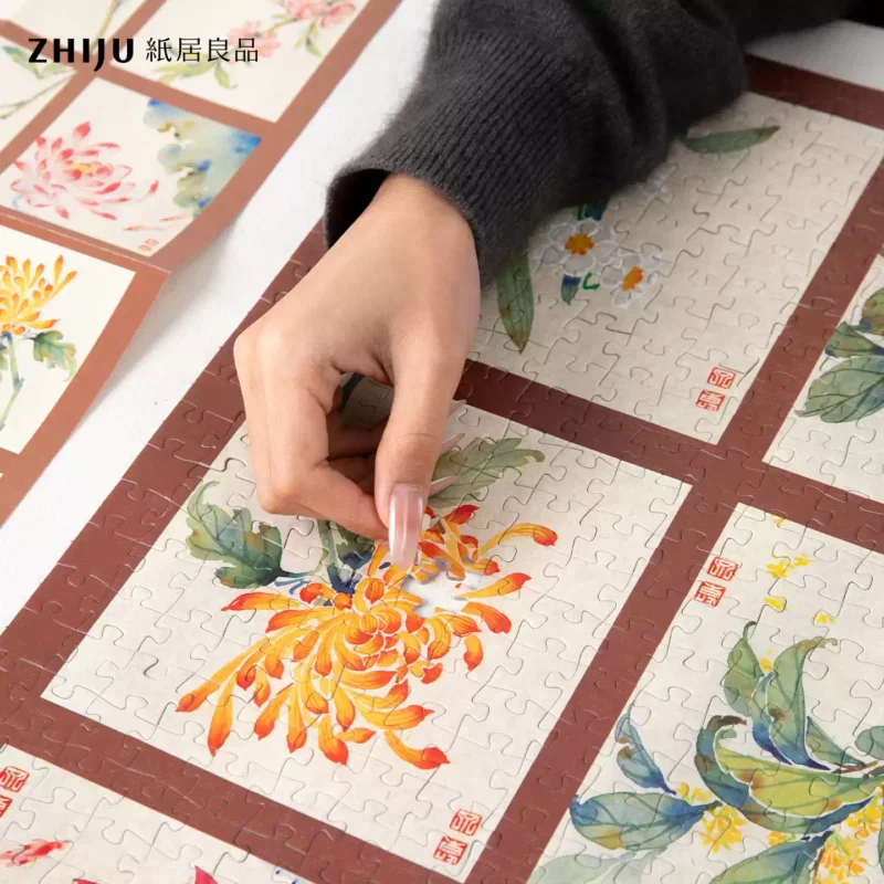Zhiju Puzzle-The Twelve Flower Deities (2) Zhiju-1000 Piece Puzzle-The Twelve Flower Deities