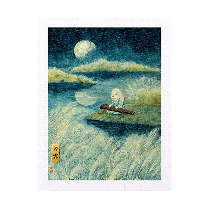 3djp/Pintoo Puzzle-300 Pieces-Chronicle of Moon’s Blessings-White Dew