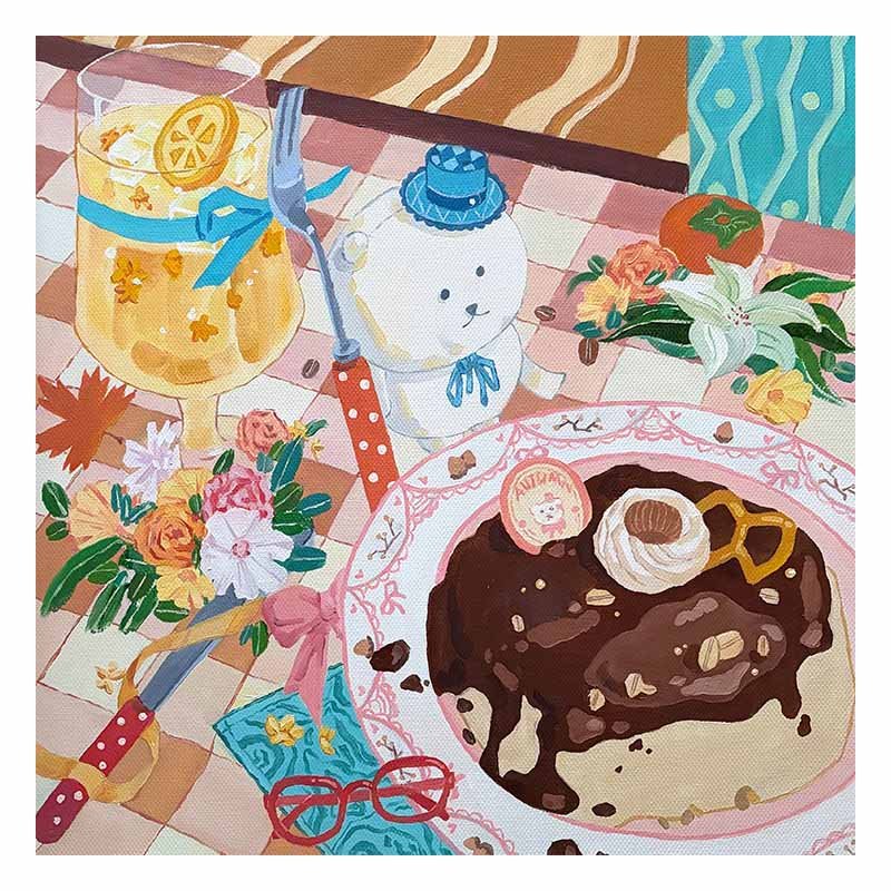 Dreamer Puzzle-324pcs Jigsaw Puzzle-A Bear's Four Seasons-Autumn