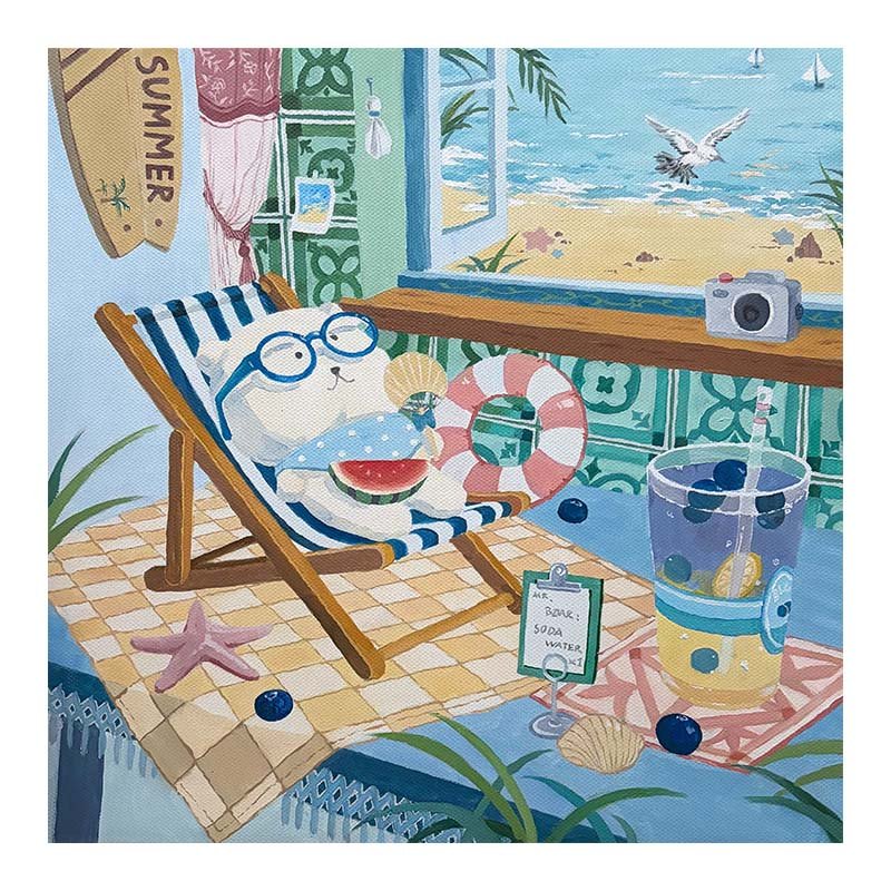 Dreamer Puzzle-324pcs Jigsaw Puzzle-A Bear's Four Seasons-Summer