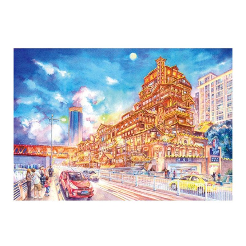 Discontinued-Toi-300pcs Jigsaw Puzzle-Hong Ya Dong in Chong Qing