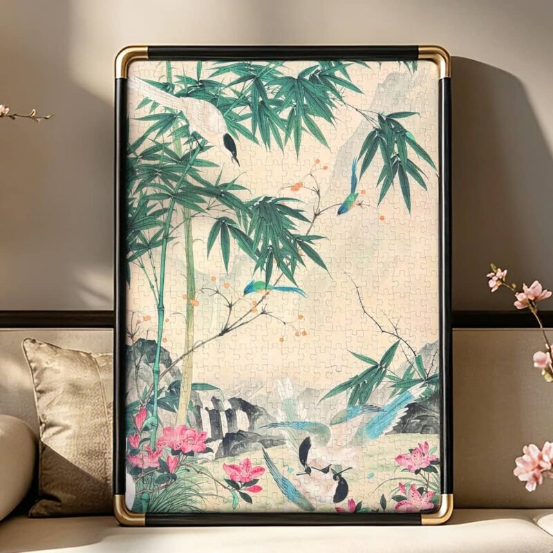 Green Bamboo Puzzle (2) See the Elephant-500pcs Jigsaw Puzzle-Green Bamboo