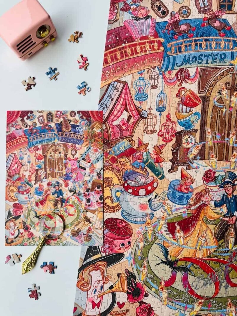 Hourglass Puzzle-Beauty and the Beast (1) Hourglass Puzzle-Beauty and the Beast-1000pcs Jigsaw Puzzle