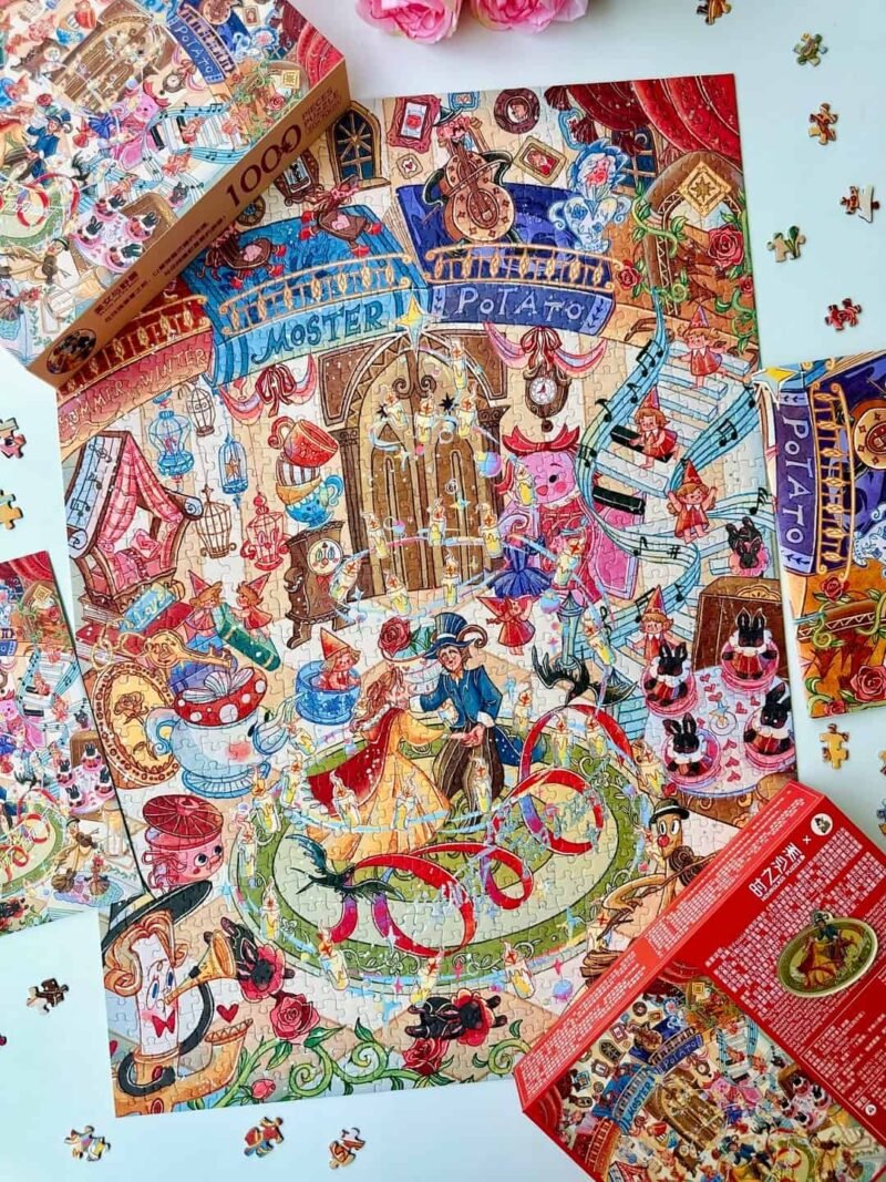Hourglass Puzzle-Beauty and the Beast (9) Hourglass Puzzle-Beauty and the Beast-1000pcs Jigsaw Puzzle