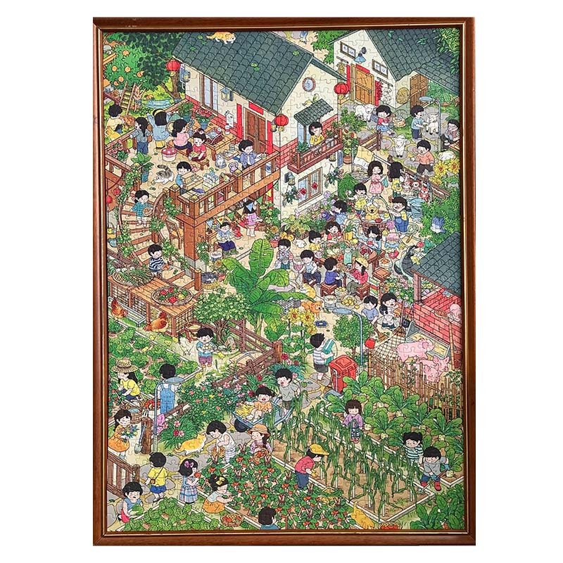 Kors-1000pcs Jigsaw Puzzle-Village Life-Spring