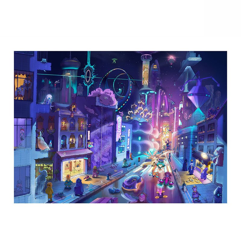 Perma Puzzle-Before Dawn Perma-1000 Pieces Mystery Puzzle-Before Dawn