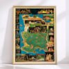 Pin De Le-Ancient California Map-1000pcs Jigsaw Puzzle
