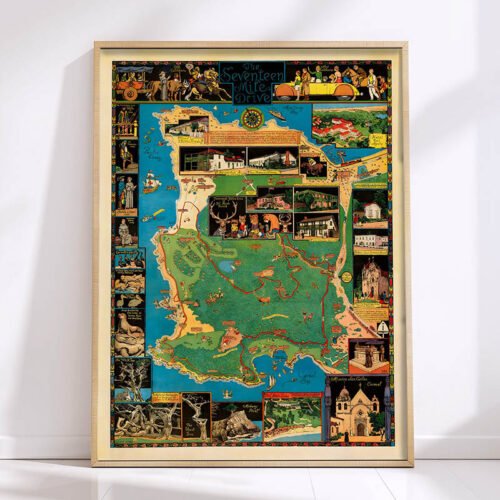 Pin De Le-Ancient California Map-1000pcs Jigsaw Puzzle