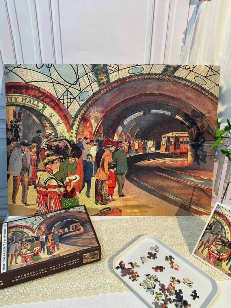 Pin De Le-New York Railway-1000pcs Irregular Cut Jigsaw Puzzle