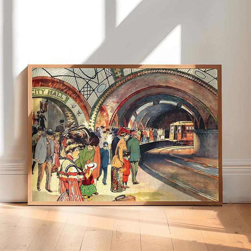 Pin De Le-New York Railway-1000pcs Irregular Cut Jigsaw Puzzle