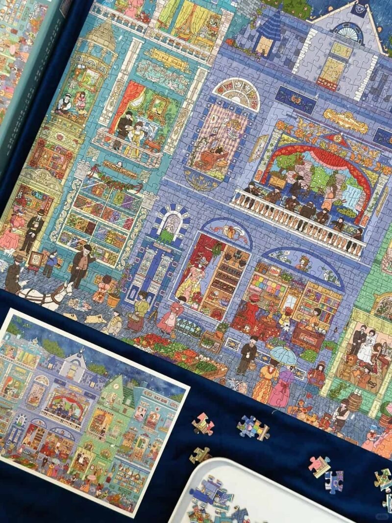 Pin De Le-Rainy Day in the Foggy City-1000pcs Jigsaw Puzzle