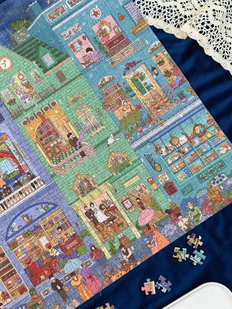 Pin De Le-Rainy Day in the Foggy City-1000pcs Jigsaw Puzzle