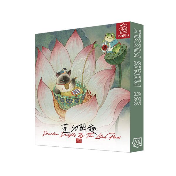 Puzplaz-225pcs Puzzle-Drunken Delights By the Lotus Pond