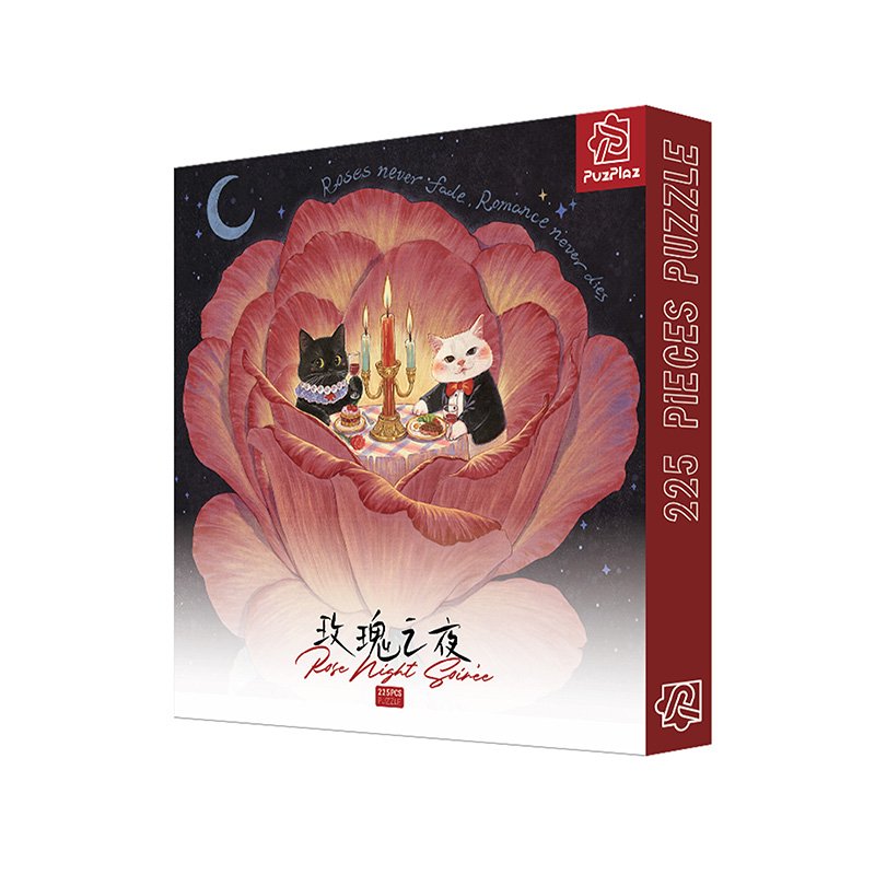 Puzplaz 225pcs Puzzle-Rose Night Puzplaz-225pcs Puzzle-Rose Night