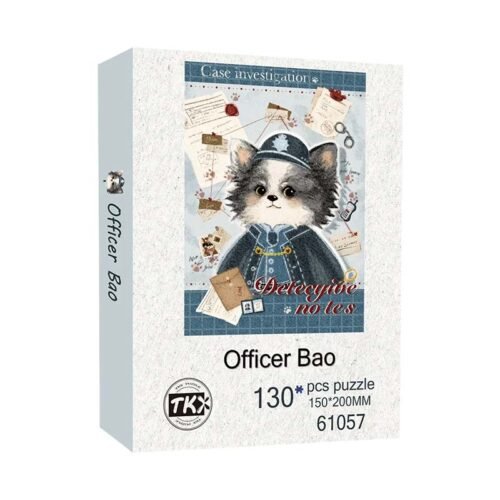 TKX-130pcs Irregular Cut Jigsaw Puzzle-Officer Bao
