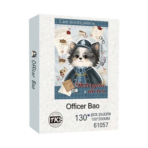 TKX-130pcs Irregular Cut Jigsaw Puzzle-Officer Bao