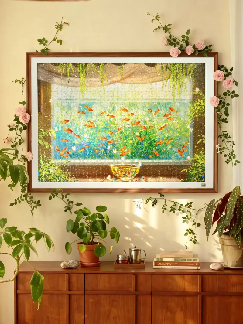 Toi-1000pcs Jigsaw Puzzle-Goldfish Window