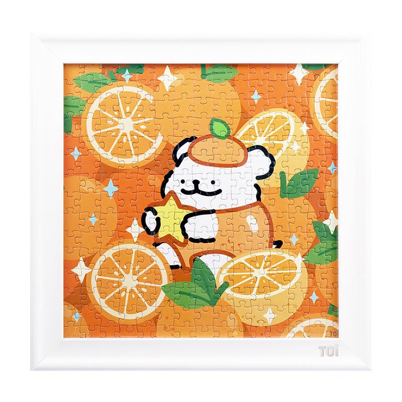 Toi-225pcs Jigsaw Puzzle With Frame-Maltese-Orange Dog