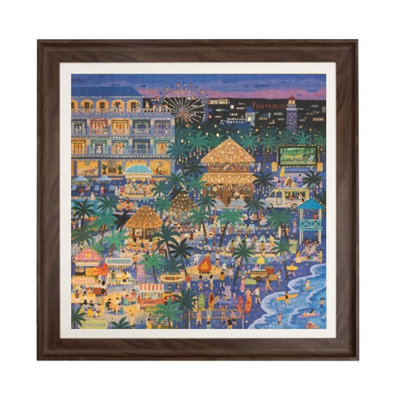 Youthwill-500pcs Jigsaw Puzzle-Summer Night(Gold Foil)